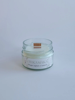 Bougie crépitante vanille 90g – La Crépitante Mini Rituel de Vanille | TEKAMAKA