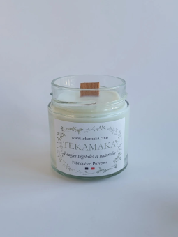 Bougie parfumée 160g – La Crépitante Essence de Santal | TEKAMAKA