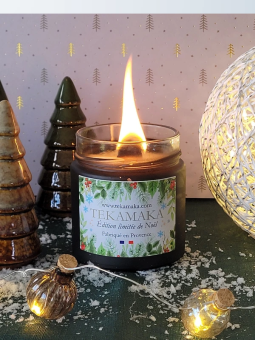 Bougie parfumée Forêt d’Hiver 160g – Édition Limitée Crépitante | TEKAMAKA