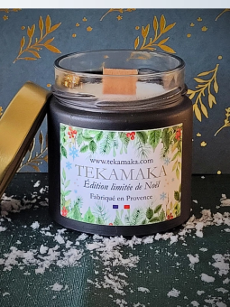Bougie parfumée Forêt d’Hiver 160g – Édition Limitée Crépitante | TEKAMAKA