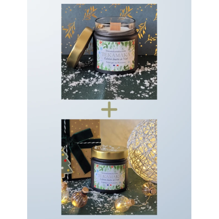 Coffret bougies de Noël 160g – Pack Éditions Limitées Noël Épicé & Forêt d’Hiver | TEKAMAKA