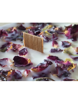 Bougie Bohème – Mèche bois crépitante | Violette Rose | TEKAMAKA