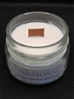 Bougie ouverte sans parfum 90 g La Crépitante Mini TEKAMAKA