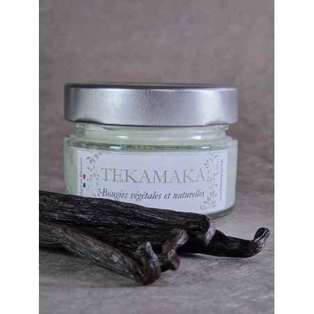Bougie parfumée vanille 90g – L’Authentique Mini Rituel de Vanille | TEKAMAKA