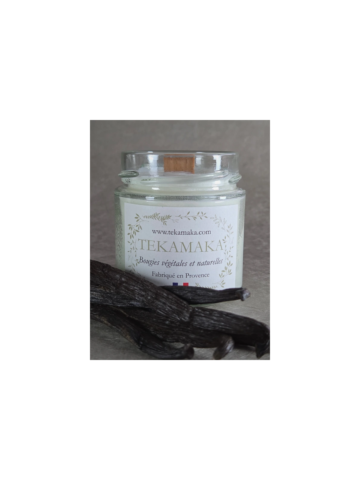 Bougie crépitante 160g – Rituel de Vanille | TEKAMAKA