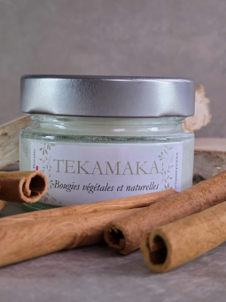 Bougie crépitante bois de santal 90g – La Crépitante Mini Essence de Santal | TEKAMAKA