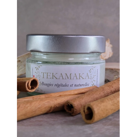 Bougie crépitante bois de santal 90g – La Crépitante Mini Essence de Santal | TEKAMAKA