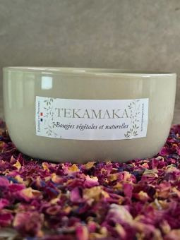 Bougie Bohème – Mèche bois crépitante | Violette Rose | TEKAMAKA