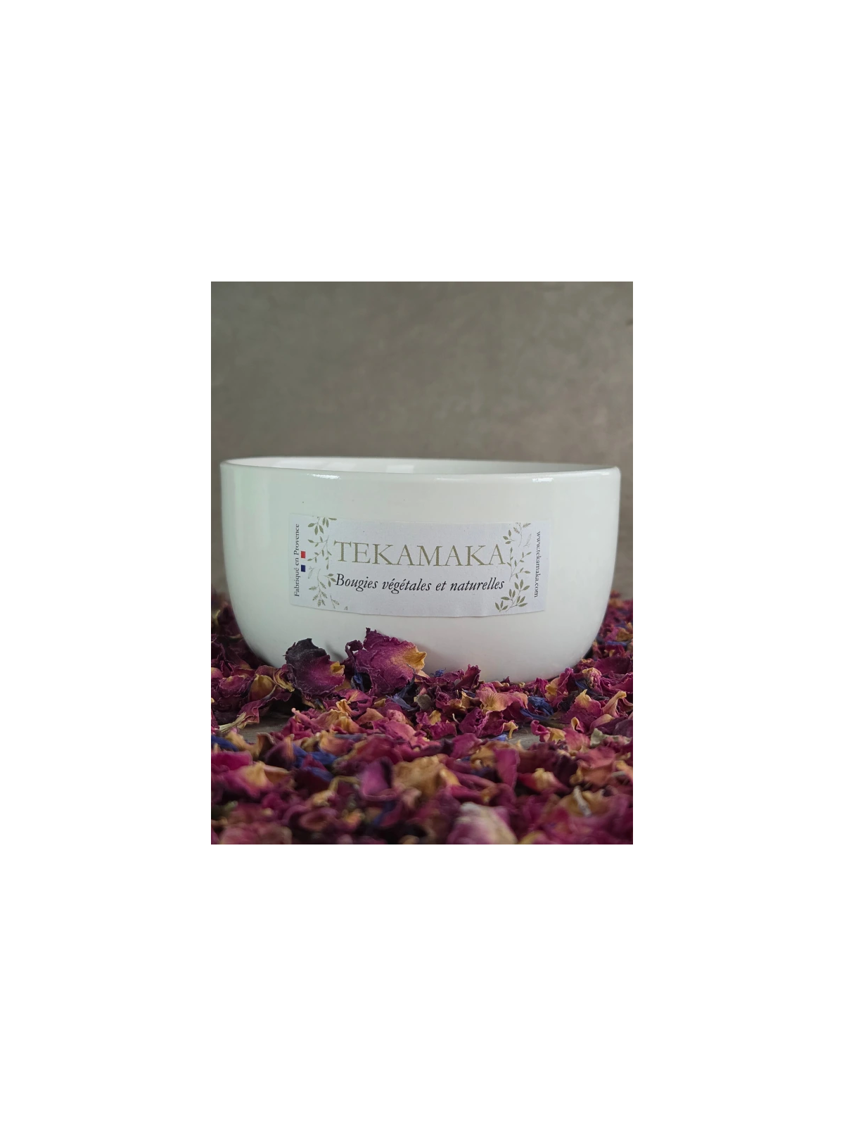 Bougie Bohème – Mèche bois crépitante | Violette Rose | TEKAMAKA