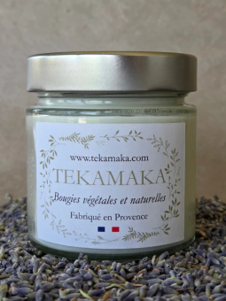 Bougie crépitante Lavande 160 g – Instant Lavande artisanale | TEKAMAKA