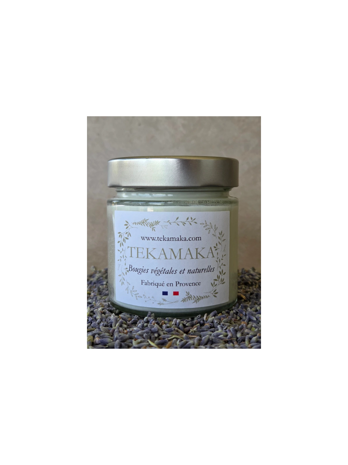 Bougie crépitante Lavande 160 g – Instant Lavande artisanale | TEKAMAKA