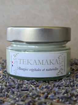 Bougie crépitante Lavande 90 g – Instant Lavande artisanale | TEKAMAKA