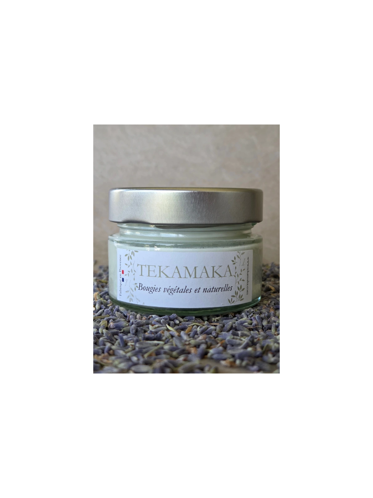 Bougie crépitante Lavande 90 g – Instant Lavande artisanale | TEKAMAKA