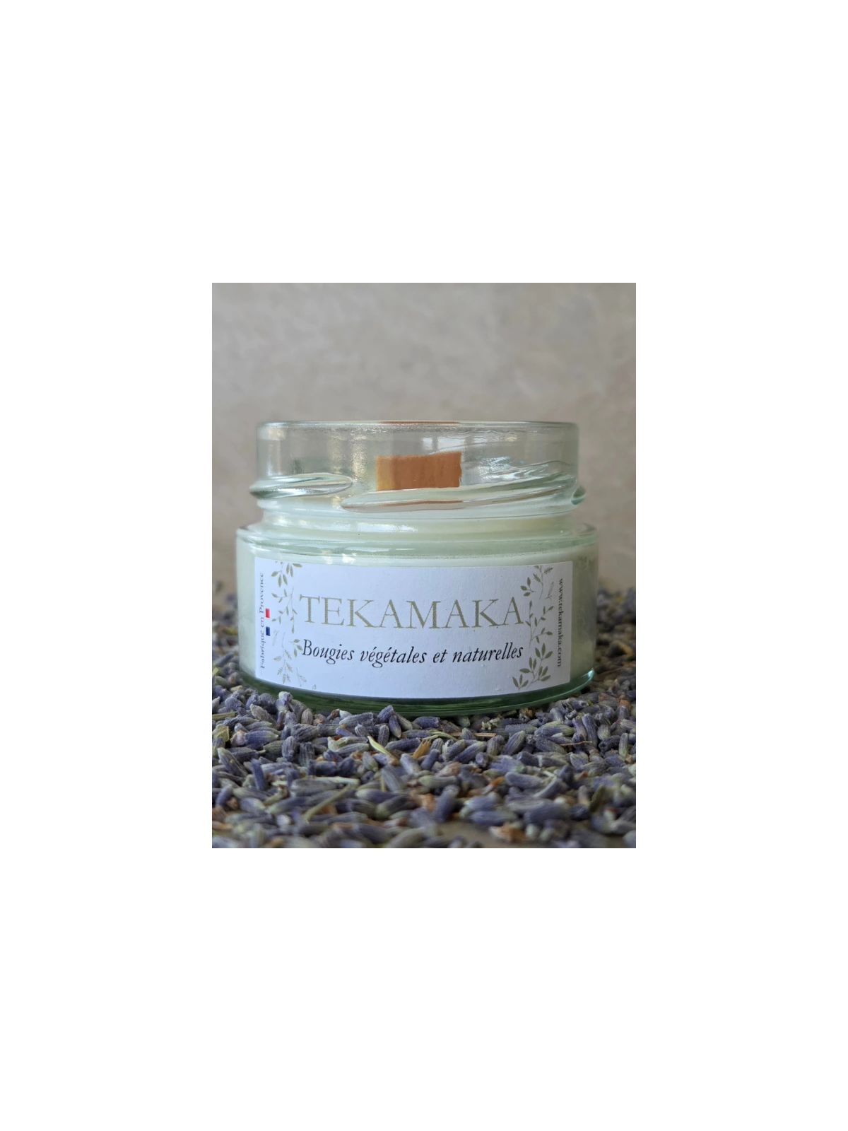 Bougie crépitante Lavande 90 g – Instant Lavande artisanale | TEKAMAKA