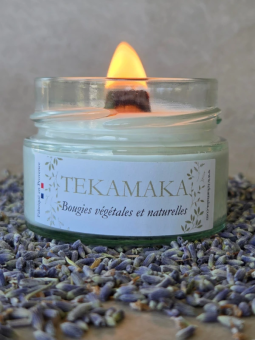 Bougie crépitante Lavande 90 g – Instant Lavande artisanale | TEKAMAKA
