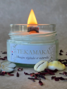 Bougie crépitante Monoï des Îles 90 g – Bougie artisanale parfumée | TEKAMAKA