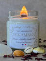 Bougie crépitante Monoï des Îles 160 g – Bougie artisanale parfumée | TEKAMAKA
