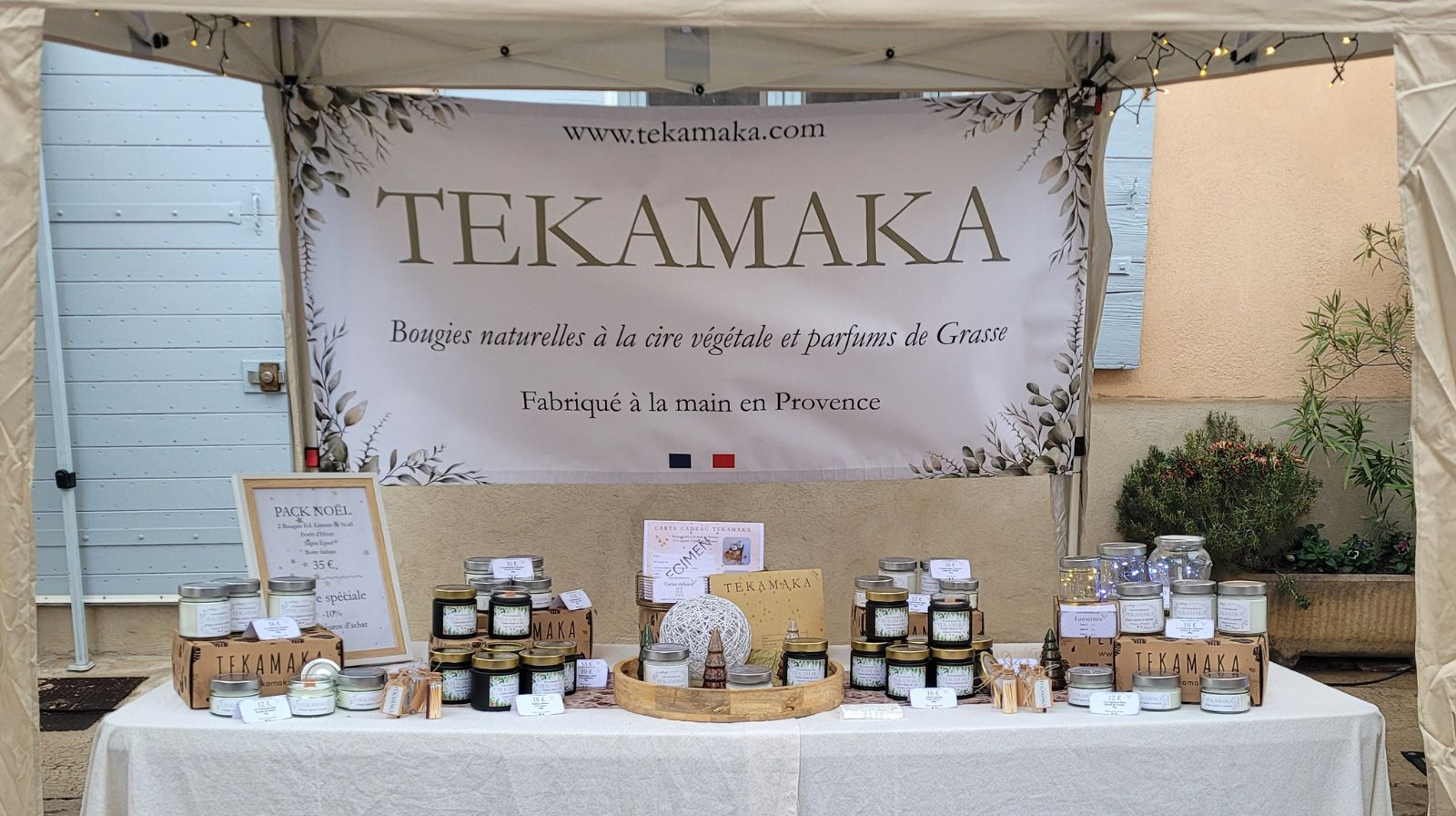 Stand TEKAMAKA au marché de Noël de Saint-Cannat