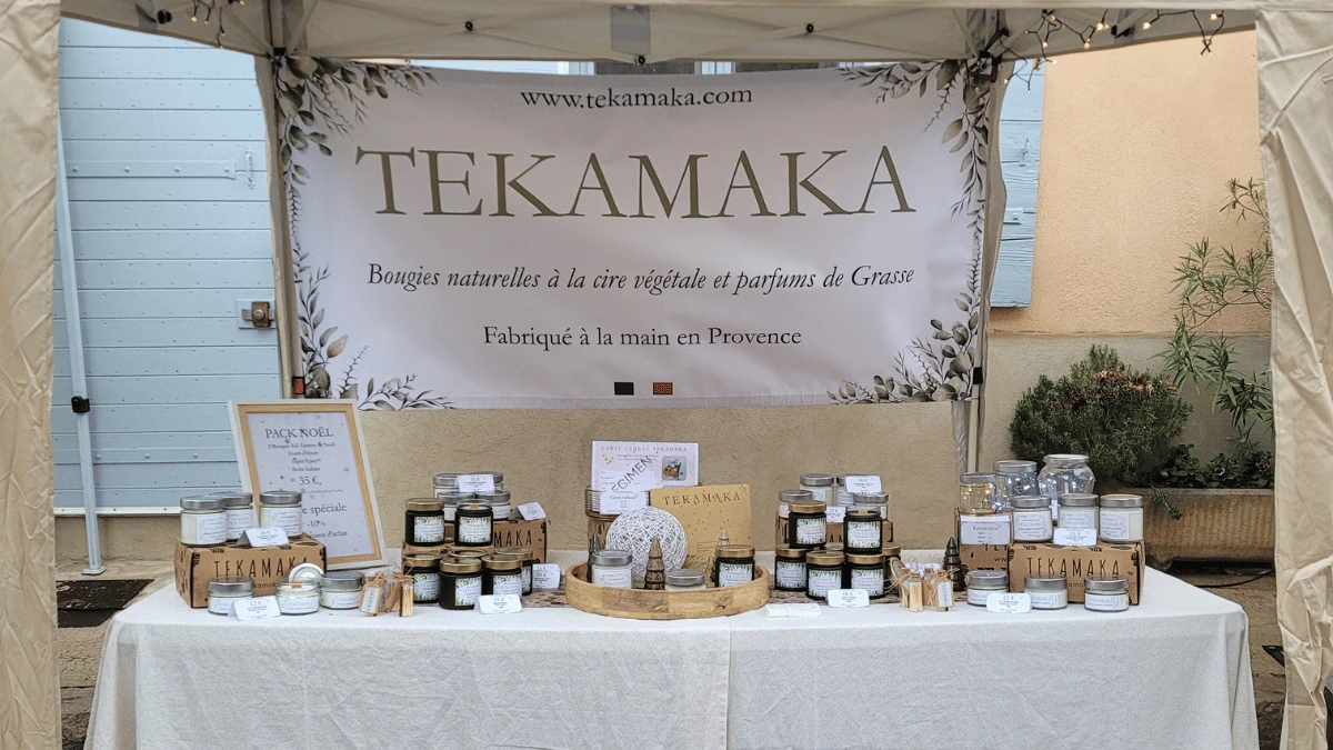 Stand TEKAMAKA au marché de Noël de Saint-Cannat